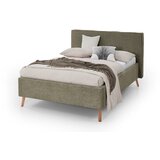 Meise Möbel Tamno zeleni tapecirani bračni krevet s prostorom za odlaganje s podnicom 140x200 cm Riva – | shoptok.hr
