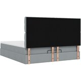 vidaXL Otomanski okvir kreveta s madracima tamnosivi 200x200cm tkanine | shoptok.hr