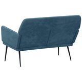  Klupa plava 108 x 79 x 79 cm baršunasta | Eponuda.com