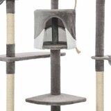 Penjalica za mačke sa stupovima za grebanje 203 cm sivo-bijela | shoptok.hr