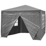 Multi Garden komercijalni vrtni paviljon šator – 3 × 3 m, 4 zida, sivi | shoptok.hr