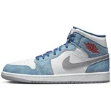 Nike Modne superge Air Jordan 1 Mid French Blue Fire Red (GS) Modra