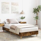  Okvir kreveta bez madraca dimljeni hrast 90x200 cm | shoptok.hr