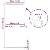 vidaXL rolo zavesa za prho s kaseto 160x240 cm širina tkanine 156 cm | Shoptok.si
