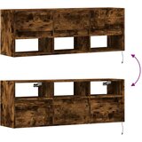  Zidni TV ormarić LED boja dimljenog hrasta 130x31x45 cm | shoptok.hr
