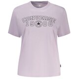 Converse ženska majica kratkih rukava s printom ljubičasta Slike