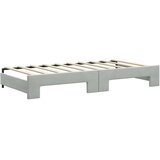  Dnevni krevet na razvlačenje svjetlosivi 90 x 190 cm baršunasti | shoptok.hr