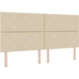  Postelja z vzmetnico z vzglavjem krema 200 x 200 cm blago - - Bež - 93.28 - 200 x 200 cm - | Shoptok.si