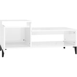  Stolić za kavu sjajni bijeli 100x50x45 cm od konstruiranog drva | Eponuda.com