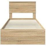  Okvir za krevet s uzglavljem Sonoma hrast 100 x 200 cm | shoptok.hr