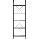 vidaXL Knjižna polica Siva sonoma 60 x 30 x 183 cm Konstruiran les | Shoptok.si