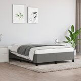 Maison Chic Posteljni okvir - Dvoposteljna postelja - Zakonska postelja brez vzmetnice temno siv 140x200 cm tkanina-J12952, (21766059) | Shoptok.si
