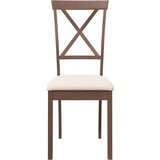 vidaXL Jedilni stoli z blazinami 2 kosa Brown Solid Wood Rubber | Shoptok.si