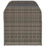  Klupa za pohranu s jastukom siva 115 x 51 x 52 cm od poliratana | Eponuda.ba