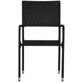  9-dijelni vrtni blagovaonski set od poliratana crni | shoptok.hr