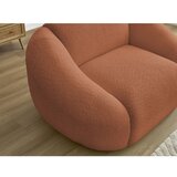 Bobochic Paris Oranžen fotelj iz tkanine bouclé Tina – | Shoptok.si