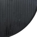 Okrugli tepih crni 80 cm bambus - Crna 80 cm | shoptok.hr