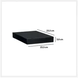 Polica Zidna 23.5X23.5X3.8Cm Mdf Crna