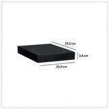 Five zidna polica 23,5X23,5X3,8Cm mdf/drvo crna Cene