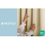 Restilo zasłona CARLI kolor ciepły beż gładki styl klasyczny przelotki srebrne materiał oxford 200x270 | shoptok.hr