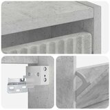  Ormar za cipele na zidu ARNHEM 71 x 17 x 86 cm Betonska siva - Betonska siva | shoptok.hr