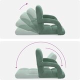 Podesivi podni naslonjač Morska zelena Baršun | shoptok.hr