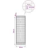  Gabion s žicom debljine 3,5 mm i mrežom 5x10 cm 50x50x150 cm Slike