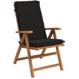  Jastuk za stolac s visokim naslonom GEMERT 2 kom. - Crna (poliester) 120 x 50 x 6 cm 2 | shoptok.hr