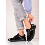 SHELOVET sports shoes black in natural leather Cijene