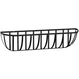 Zidna korita crna 2 kom obloge od kokosa 61x19x16 cm čelična | shoptok.hr