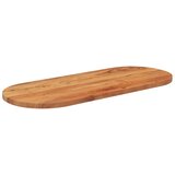 Stolna ploča 140x60x2,5 cm ovalna od masivnog drva bagrema | shoptok.hr