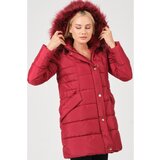Dewberry Z6745 LADIES COAT-BURGUNDY Cijene