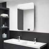 Furnova LED kopalniška omarica z ogledalom betonsko siva 60x11x80 cm, (21947287) Cene