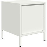 vidaXL Nočna omarica bela 35x39x43,5 cm jeklo | Shoptok.si