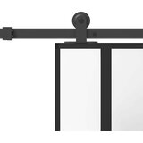  Klizna vrata s priborom 76 x 205 cm kaljeno staklo i aluminij | Eponuda.com