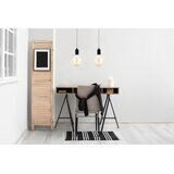  Luster na sajli MIROS 2xE27/60W/230V crne boje | Eponuda.com