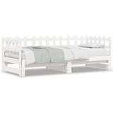  Dnevni ležaj na izvlačenje bijeli 2x(90x200)cm masivna borovina | shoptok.hr