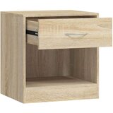  Nočna omarica 2 kosa s predalom barva hrasta, (20624025) | Shoptok.si