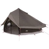 vidaXL Tipi šator 18-osobni Smeđa siva Poliester i čelik - Smeđa siva Za 18 osoba | shoptok.hr