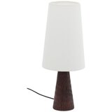 Kave Home Bela/temno rjava namizna svetilka s tekstilnim senčilom (višina 50 cm) Amire – | Shoptok.si