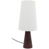 Kave Home Bijela/tamno smeđa stolna lampa s tekstilnim sjenilom (visina 50 cm) Amire – | shoptok.hr