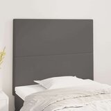  Posteljno vzglavje 2 kosa sivo 80x5x78/88 cm umetno usnje, (20952321) Cene