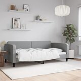 vidaXL Raztegljiva postelja svetlo siva 100x200 cm blago Cene