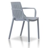 Plastična stolica LINE - R siva Cene