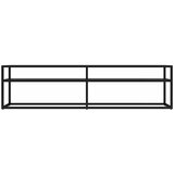 TV ormarić crni 160 x 40 x 40,5 cm od kaljenog stakla | shoptok.hr