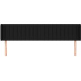  Uzglavlje s ušima crni 183x16x78/88 cm od tkanine | shoptok.hr