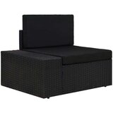 Poli 5-dijelna vrtna garnitura od poliratana crna | shoptok.hr