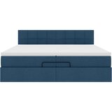  Otomanski okvir kreveta s madracima plavi 200x200cm tkanine | shoptok.hr