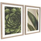 Styler Tiskane slike v kompletu 2 ks z okvirjem 30x40 cm Beauty Green – | Shoptok.si
