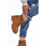 Cross Jeans Women's Quilted Trapper Boots Camel | ePonuda.com